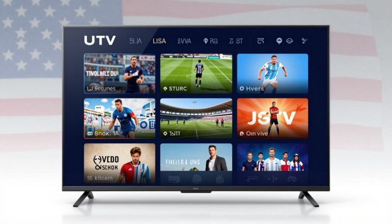 Best IPTV providers USA streaming interface showing live channels and on-demand content